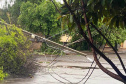 Temporal ainda compromete abastecimento de água e luz em várias cidades do Paraná  -  Curitiba, 15/10/2021  -  Fopto: Copel