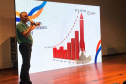 A Fomento Paraná deu início a uma rodada de seis Encontros Regionais de Agentes de Crédito ao longo do mês de outubro, em parceria com o Sebrae/PR. Os eventos são presenciais, seguindo os protocolos sanitários, e foram possibilitados a partir do avanço da vacinação da população paranaense contra a covid-19.  -  Curitiba, 15/10/2021  -  Foto: Fomento Paraná