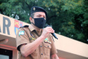 Centenas de viaturas e 1,5 mil policiais militares a mais do efetivo já aplicado rotineiramente, foram às ruas neste sábado (16/10) em todo o Paraná para inibir crimes e reforçar o patrulhamento em aéreas comerciais e residenciais do estado pela operação Fecha Quartel II. - Rolância, 16/10/2021 - Foto: Soldado Adilson Voinaski Afonso