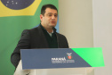 O vice governador Darci Piana participa  nesta quarta-feira  (20) do lançamento de programa de cursos de atualização profissional e de especialização nas áreas de Polícia Comunitária, Mediação de Conflitos e Análise Criminal para 6,2 mil profissionais de todo o Paraná,  no Palacio Iguacu.  Na foto o Deputado Alexandre Amaro . Curitiba, 20/10/2021 -  Foto: Geraldo Bubniak/AEN