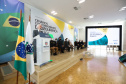 O vice governador Darci Piana participa  nesta quarta-feira  (20) do lançamento de programa de cursos de atualização profissional e de especialização nas áreas de Polícia Comunitária, Mediação de Conflitos e Análise Criminal para 6,2 mil profissionais de todo o Paraná,  no Palacio Iguacu.   Curitiba, 20/10/2021 -  Foto: Geraldo Bubniak/AEN