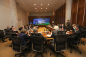 O vice governador Darci Piana recebe  nesta quarta-feira  (20), o embaixador do Estado de Israel, Daniel Zohar-Zonshine. Paraná e Estado de Israel discutem cooperação  para intercâmbio de experiência em tecnologia agricolas. Curitiba, 20/10/2021 -  Foto: Geraldo Bubniak/AEN