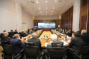 O vice governador Darci Piana recebe  nesta quarta-feira  (20), o embaixador do Estado de Israel, Daniel Zohar-Zonshine. Paraná e Estado de Israel discutem cooperação  para intercâmbio de experiência em tecnologia agricolas. Curitiba, 20/10/2021 -  Foto: Camila Tonett/Vicegovernadoria