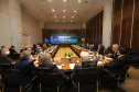 O vice governador Darci Piana recebe  nesta quarta-feira  (20), o embaixador do Estado de Israel, Daniel Zohar-Zonshine. Paraná e Estado de Israel discutem cooperação  para intercâmbio de experiência em tecnologia agricolas. Curitiba, 20/10/2021 -  Foto: Camila Tonett/Vicegovernadoria