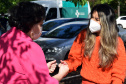 A Secretaria de Estado da Saúde (Sesa) reforçou as ações de cuidados com a saúde da mulher, ligadas à campanha Paraná Rosa, em Londrina, durante o evento do Planejamento Regional Integrado (PRI), nesta quarta-feira (20). A iniciativa, que já está na 3ª edição, tem por objetivo prevenir o câncer de mama e colo do útero, além de outras doenças que colocam em risco a saúde das mulheres. - Londrina, 20/10/2021 - Foto: Américo Antonio/SESA