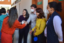 A Secretaria de Estado da Saúde (Sesa) reforçou as ações de cuidados com a saúde da mulher, ligadas à campanha Paraná Rosa, em Londrina, durante o evento do Planejamento Regional Integrado (PRI), nesta quarta-feira (20). A iniciativa, que já está na 3ª edição, tem por objetivo prevenir o câncer de mama e colo do útero, além de outras doenças que colocam em risco a saúde das mulheres. - Londrina, 20/10/2021 - Foto: Américo Antonio/SESA