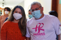 A Secretaria de Estado da Saúde (Sesa) reforçou as ações de cuidados com a saúde da mulher, ligadas à campanha Paraná Rosa, em Londrina, durante o evento do Planejamento Regional Integrado (PRI), nesta quarta-feira (20). A iniciativa, que já está na 3ª edição, tem por objetivo prevenir o câncer de mama e colo do útero, além de outras doenças que colocam em risco a saúde das mulheres. - Londrina, 20/10/2021 - Foto: Américo Antonio/SESA