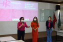 A Secretaria de Estado da Saúde (Sesa) reforçou as ações de cuidados com a saúde da mulher, ligadas à campanha Paraná Rosa, em Londrina, durante o evento do Planejamento Regional Integrado (PRI), nesta quarta-feira (20). A iniciativa, que já está na 3ª edição, tem por objetivo prevenir o câncer de mama e colo do útero, além de outras doenças que colocam em risco a saúde das mulheres. - Londrina, 20/10/2021 - Foto: Américo Antonio/SESA