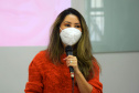 A Secretaria de Estado da Saúde (Sesa) reforçou as ações de cuidados com a saúde da mulher, ligadas à campanha Paraná Rosa, em Londrina, durante o evento do Planejamento Regional Integrado (PRI), nesta quarta-feira (20). A iniciativa, que já está na 3ª edição, tem por objetivo prevenir o câncer de mama e colo do útero, além de outras doenças que colocam em risco a saúde das mulheres. - Londrina, 20/10/2021 - Foto: Américo Antonio/SESA