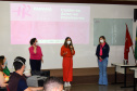 A Secretaria de Estado da Saúde (Sesa) reforçou as ações de cuidados com a saúde da mulher, ligadas à campanha Paraná Rosa, em Londrina, durante o evento do Planejamento Regional Integrado (PRI), nesta quarta-feira (20). A iniciativa, que já está na 3ª edição, tem por objetivo prevenir o câncer de mama e colo do útero, além de outras doenças que colocam em risco a saúde das mulheres. - Londrina, 20/10/2021 - Foto: Américo Antonio/SESA
