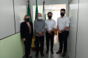 PEROBAL - Em mais uma rodada de visitas da diretoria da Fomento Paraná em busca de novas parcerias, odiretor-presidente da instituição financeira estadual, Heraldo Neves, o diretor de Mercado,Vinícius Rocha, e a assessora Emilia Belinati percorreram municípios da região de Umuarama,no noroeste do estado, nesta quinta e sexta (21 e 22). - Curitiba, 22/10/2021 - Foto: Fomento Paraná