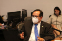 O vice-governador Darci Piana recebeu nesta sexta-feira (22) o embaixador da Costa Rica no Brasil, Norman Lizano Ortiz, e uma comitiva daquele país da América Central, para discutir possibilidades de intensificar relacionamento e trocas comerciais. O encontro foi realizado no Palácio Iguaçu.Foto: Camila Tonett