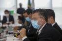 O governador Carlos Massa Ratinho Junior e o vice-presidente do Conselho do Grupo Boticário, Artur Grynbaum, apresentam o primeiro comitê ESG público-privado do Brasil. - Curitiba, 25/10/2021 - Foto Gilson Abreu/AEN