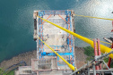 Andamento da obra da Ponte da Integração Brasil - Paraguai no mês de outubro -  Curitiba, 25/10/2021 - Foto: DER