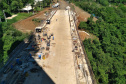Andamento da obra da Ponte da Integração Brasil - Paraguai no mês de outubro -  Curitiba, 25/10/2021 - Foto: DER