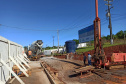 Andamento da obra da Ponte da Integração Brasil - Paraguai no mês de outubro -  Curitiba, 25/10/2021 - Foto: DER