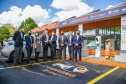 A Companhia Paranaense de Energia lançou na tarde desta segunda-feira (25/10) o programa Carsharing Copel, de compartilhamento de carros elétricos e locação de curta duração, em parceria com a Renault do Brasil.  -  Curitiba, 25/10/2021 -  Foto: Copel