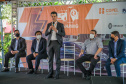 A Companhia Paranaense de Energia lançou na tarde desta segunda-feira (25/10) o programa Carsharing Copel, de compartilhamento de carros elétricos e locação de curta duração, em parceria com a Renault do Brasil.  -  Curitiba, 25/10/2021 -  Foto: Copel