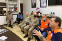O secretário Nacional de Proteção e Defesa Civil, Alexandre Lucas Alves, chegou ao Paraná na manhã desta terça-feira (26) para visitar os municípios mais afetados pelas tempestades do último final de semana no Estado.  Foto: Defesa Civil