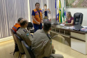 O secretário Nacional de Proteção e Defesa Civil, Alexandre Lucas Alves, chegou ao Paraná na manhã desta terça-feira (26) para visitar os municípios mais afetados pelas tempestades do último final de semana no Estado.  Foto: Defesa Civil