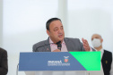 O governador Carlos Massa Ratinho Junior lança nesta terça-feira (26) o programa Inglês Paraná, acompanhado do secretário da Educação e do Esporte, Renato Feder. Na foto, Líder do Governo na Assembleia Legislativa do Paraná, o deputado Hussein Bakri - 26/10/2021 - Foto: Geraldo Bubniak/AEN