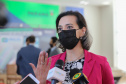 O governador Carlos Massa Ratinho Junior lança nesta terça-feira (26) o programa Inglês Paraná, acompanhado do secretário da Educação e do Esporte, Renato Feder. Na foto, Professora de inglês Carolina Merisio Ferreira - 26/10/2021 - Foto: Geraldo Bubniak/AEN