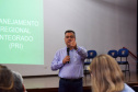 As ações para o pós-pandemia da Covid-19 devem ser prioridade no processo de reorganização do Planejamento Regional Integrado (PRI) da área da saúde no Paraná. A afirmação foi feita pelo secretário estadual da Saúde, Beto Preto, durante evento para discutir o PRI com Regionais e municípios da Macrorregião Oeste, realizado em Foz do Iguaçu, nesta terça-feira (26). - Foz do Iguaçu, 26/10/2021 - Foto: Américo Antonio/SESA