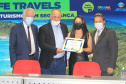A conquista do Selo Safe Travels, do Conselho Mundial de Viagens e Turismo (WTCC), garante ao Paraná o título de embaixador do turismo seguro em relação às medidas sanitárias contra a Covid-19. Com o título, a Paraná Turismo emite certificados a municípios e empreendimentos que cumprem essas normas de segurança. Foto: Alessandro Vieira/SEDEST