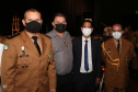 Para comemorar 57 anos, o Batalhão de Polícia Rodoviária (BPRv) promoveu nesta quarta-feira (27) uma solenidade militar no Museu Oscar Niemeyer, em Curitiba, com entrega de medalhas Mérito Rodoviário.
Para o vice-governador Darci Piana, agraciado com a medalha, esse é um momento importante, não só para a Polícia Militar, mas para a sociedade paranaense. Foto: Camila Tonett