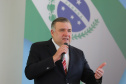O vice governador Darci Piana e o  secretário de Justiça, Família e Trabalho, Ney Leprevost assinam  nesta quarta-feira  (27) termo de repasse ao Cedca aos municípios,  no Palacio Iguacu.   Curitiba, 27/10/2021 -  Foto: Geraldo Bubniak/AEN
