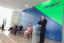 O vice governador Darci Piana e o  secretário de Justiça, Família e Trabalho, Ney Leprevost assinam  nesta quarta-feira  (27) termo de repasse ao Cedca aos municípios,  no Palacio Iguacu.   Curitiba, 27/10/2021 -  Foto: Geraldo Bubniak/AEN
