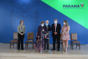 O vice governador Darci Piana e o  secretário de Justiça, Família e Trabalho, Ney Leprevost assinam  nesta quarta-feira  (27) termo de repasse ao Cedca aos municípios,  no Palacio Iguacu.   Curitiba, 27/10/2021 -  Foto: Geraldo Bubniak/AEN