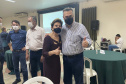 O secretário de Estado da Saúde, Beto Preto, destacou a parceria do Governo do Estado com os municípios, principalmente no enfrentamento à Covid-19, em reunião realizada nesta quarta-feira (27) com a Associação dos Municípios dos Campos Gerais (AMCG) em Arapoti. -  Curitibs, 27/10/2021 - Foto: Andressa Desyreé/SESA