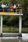 O governador Carlos Massa Ratinho Junior inaugurou nesta quinta-feira (28) a obra de transposição do rio Capivari para a Bacia do Iraí, em Colombo, na região metropolitana de Curitiba. Foto: Jonathan Campos/AEN