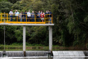 O governador Carlos Massa Ratinho Junior inaugurou nesta quinta-feira (28) a obra de transposição do rio Capivari para a Bacia do Iraí, em Colombo, na região metropolitana de Curitiba. Foto: Jonathan Campos/AEN