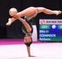 A paranaense Bárbara Domingos fez história no Campeonato Mundial de ginástica rítmica em Kitakytushu, no Japão.  Nesta quinta-feira, 28, a atleta e também bolsista do programa Geração Olímpica e Paralímpica  se tornou a primeira atleta brasileira a chegar à final individual. Foto:Simone Ferraro/Confederação Brasileira de Ginástica 