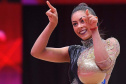 A paranaense Bárbara Domingos fez história no Campeonato Mundial de ginástica rítmica em Kitakytushu, no Japão.  Nesta quinta-feira, 28, a atleta e também bolsista do programa Geração Olímpica e Paralímpica  se tornou a primeira atleta brasileira a chegar à final individual. Foto:Simone Ferraro/Confederação Brasileira de Ginástica 