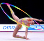 A paranaense Bárbara Domingos fez história no Campeonato Mundial de ginástica rítmica em Kitakytushu, no Japão.  Nesta quinta-feira, 28, a atleta e também bolsista do programa Geração Olímpica e Paralímpica  se tornou a primeira atleta brasileira a chegar à final individual. Foto:Simone Ferraro/Confederação Brasileira de Ginástica 