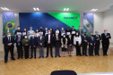 O vice governador Darci Piana e o o superintendente da Ciência, Tecnologia e Ensino Superior, Aldo Bona participam, nesta quinta-feira (28), da entrega do 34 Premio Paranaense de Ciencia e Tecnologia,  no Palacio Iguacu.   Curitiba, 28/10/2021 -  Foto: Geraldo Bubniak/AEN