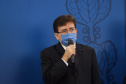 O vice governador Darci Piana e o o superintendente da Ciência, Tecnologia e Ensino Superior, Aldo Bona participam, nesta quinta-feira (28), da entrega do 34 Premio Paranaense de Ciencia e Tecnologia,  no Palacio Iguacu.   Curitiba, 28/10/2021 -  Foto: Geraldo Bubniak/AEN