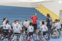 160 cadeiras de rodas foram entregues por meio do Plano 
Paraná Mais Cidades para a prática do paradesporto no Paraná
Foto: Thiago Chas/Paraná Esporte
