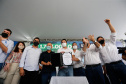   O governador Carlos Massa Ratinho Junior entregou nesta sexta-feira (29) mais 52 automóveis para reforço da frota da saúde em 22 municípios da 19ª Regional de Jacarezinho, no Norte Pioneiro. Os carros serão utilizados para atendimento domiciliar dentro da Estratégia da Saúde da Família (ESF). Foto: Jonathan Campos/AEN