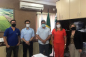 SABAUDIA - O diretor-presidente da Fomento Paraná, Heraldo Neves, e os assessores Jonny Stica e Emilia Belinati, em reuniões com prefeitos dessas 7 cidades durante rodada de prospecção de parcerias pelo norte do estado. - Curitiba, 29/10/2021 - Foto: Fomento Paraná