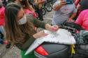 Expedição Filhas do Paraná volta a Curitiba após 2.800 km divulgando o Outubro Rosa. As motociclistas do grupo Filhas do Vento e da Liberdade retornaram neste sábado (30) ao Palácio Iguaçu – mesmo ponto de onde partiram no dia 14 de outubro, e foram recebidas pelo vice-governador Darci Piana e pela primeira-dama do Estado e presidente do Conselho Estadual de Ação Solidária, Luciana Saito Massa. - Curitiba, 30/10/2021 - Foto: Valdelino Pontes