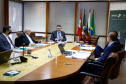 O paranaense Wilson Bley Lipsky assumiu nesta quarta-feira (3) a presidência do Banco Regional de Desenvolvimento do Extremo Sul (BRDE). Até então ele ocupava os cargos de vice-presidente e diretor de Operações da instituição. O banco atua nos três estados do Sul ? Paraná, Santa Catarina e Rio Grande do Sul ? e no Mato Grosso do Sul. - Curitiba, 03/11/2021 - Foto: BRDE