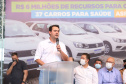 Em mais um passo no processo de consolidação do Voe Paraná, o maior programa de aviação regional do País, o Governo do Estado finalizou o convênio que vai permitir a modernização da pista de pouso e decolagem do aeroporto Francisco Lacerda Junior, em Cornélio Procópio, no Norte Pioneiro. O investimento é de R$ 4.771.057,10. O anúncio foi feito nesta quarta-feira (03) pelo governador Carlos Massa Ratinho Junior durante visita à cidade. Foto: Ari Dias/AEN
