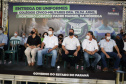O governador Carlos Massa Ratinho Junior entregou nesta quinta-feira (04) mais 1.837 kits de uniformes para três colégios estaduais cívico-militares (CECM) de Umuarama, no Noroeste do Paraná. Foto:  Umuarama, 04/11/2021 - Foto: Ari Dias/AEN