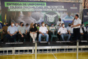 O governador Carlos Massa Ratinho Junior entregou nesta quinta-feira (04) mais 1.837 kits de uniformes para três colégios estaduais cívico-militares (CECM) de Umuarama, no Noroeste do Paraná. Foto:  Umuarama, 04/11/2021 - Foto: Ari Dias/AEN
