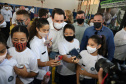 O governador Carlos Massa Ratinho Junior entregou nesta quinta-feira (04) mais 1.837 kits de uniformes para três colégios estaduais cívico-militares (CECM) de Umuarama, no Noroeste do Paraná. Foto:  Umuarama, 04/11/2021 - Foto: Ari Dias/AEN