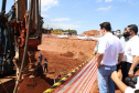 As obras de modernização do Trevo Gauchão, em Umuarama, chegaram a um terço de execução. O governador Carlos Massa Ratinho Junior vistoriou nesta quinta-feira (04) o projeto que vai resolver um dos principais gargalos logísticos do Noroeste paranaense. - Umuarama, 04/11/2021 - Foto:  Ari Dias/AEN